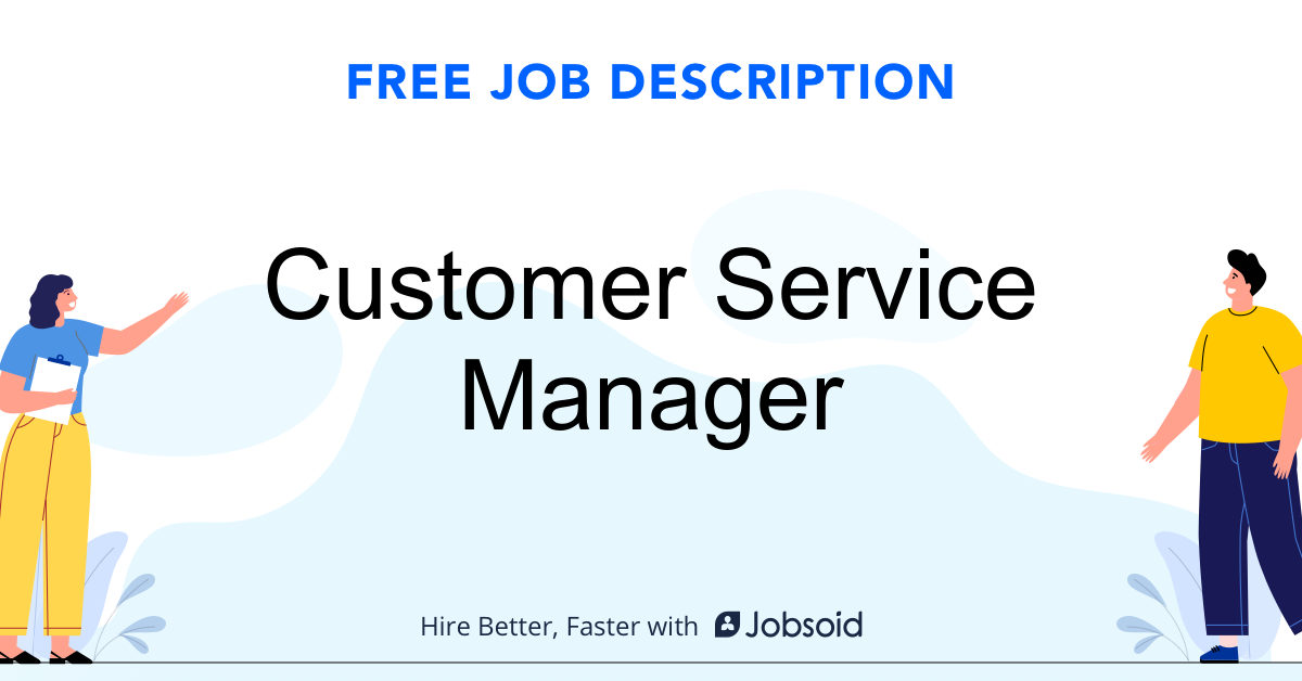 Customer service manager jobs